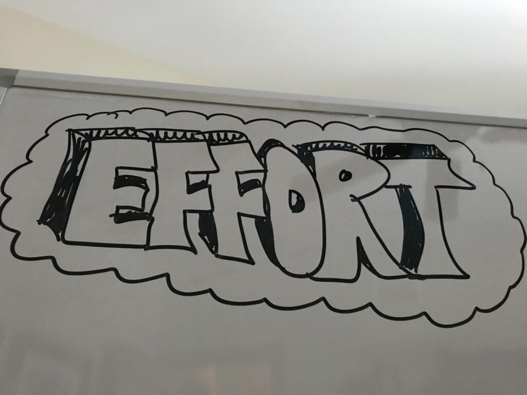 Effort: A little goes a long way...