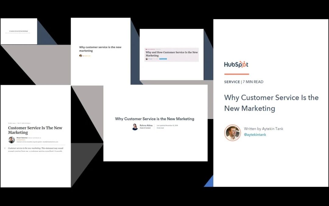 EXPECTATION SETTING, not customer service, is the New Marketing