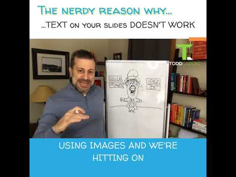 Text On Your Slides - The Nerdy Reason Why It Doesn't Work, and Why Images Do!