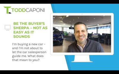 Being the buying sherpa – not as easy as it sounds