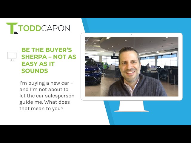 Being the buying sherpa – not as easy as it sounds Being the buying sherpa - not as easy as it sounds