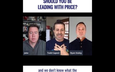 Should you be leading with your price in sales pursuits?