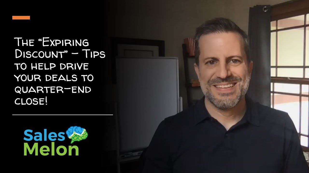 The Expiring Discount: Tips to help drive your sales quarter close without eroding trust! The Expiring Discount: Tips to help drive your sales quarter close without eroding trust!