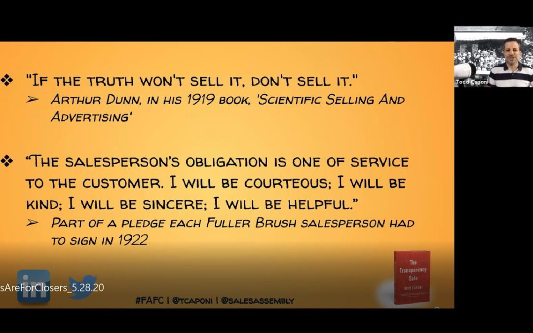 The History of Sales – #FAFC – Todd Caponi