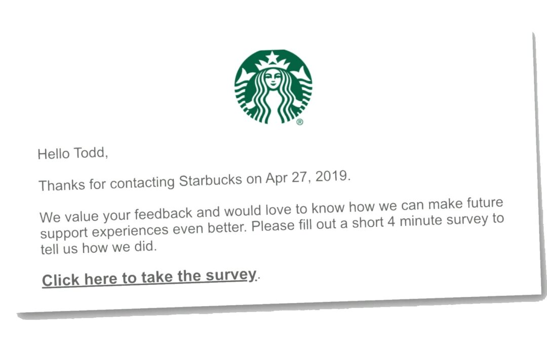 Why you should STOP sending your customers a request for feedback after they’ve had a problem!