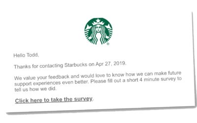 Why you should STOP sending your customers a request for feedback after they’ve had a problem!