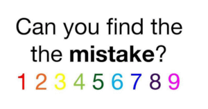 Can you find the the mistake?