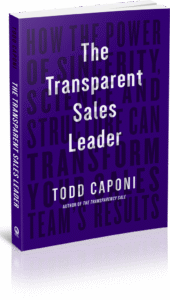 Picture of the book, The Transparent Sales Leader