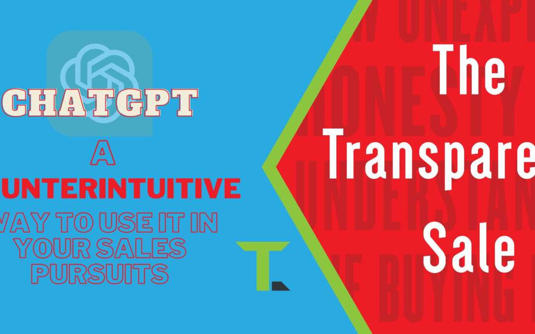 Using ChatGPT in Sales: A Counterintuitive Way