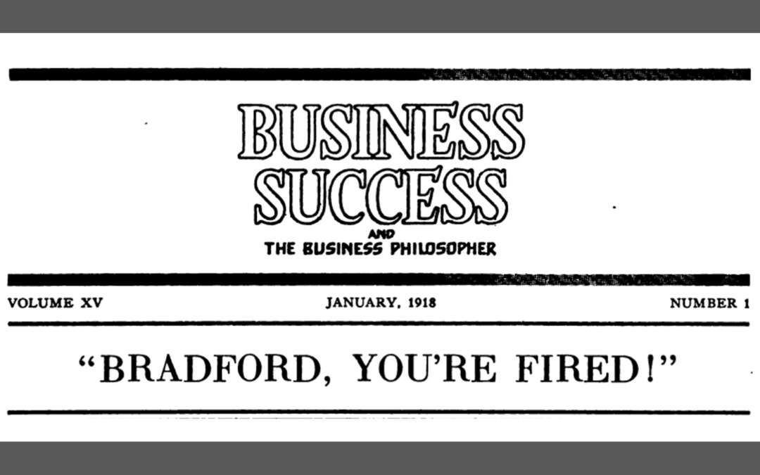 “Bradford, you’re fired!”