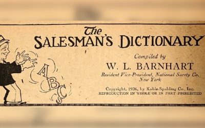 Sales Definitions Salespeople Should Know, Letters A through K from 1926