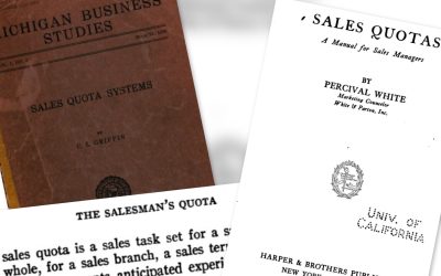 How to Get Sales Quotas Right – 10 Prescriptions from 100 Years Ago