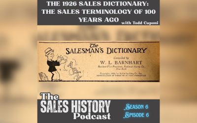 The 1926 Sales Dictionary: The Sales Terminology of 100 Years Ago
